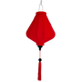 Red Poly Linen Lantern