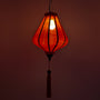 Red Poly Linen Lantern
