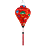 Red lantern with colourful lunar new year patterns and matching red tassel