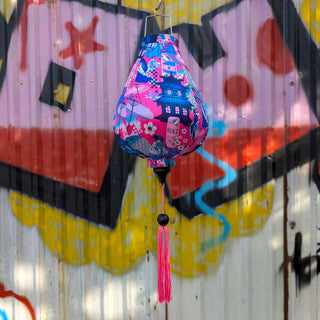 Traditional Japanese-inspired Pink Lantern