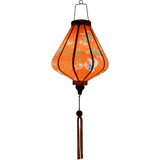 Trees & Cranes on Orange Lantern