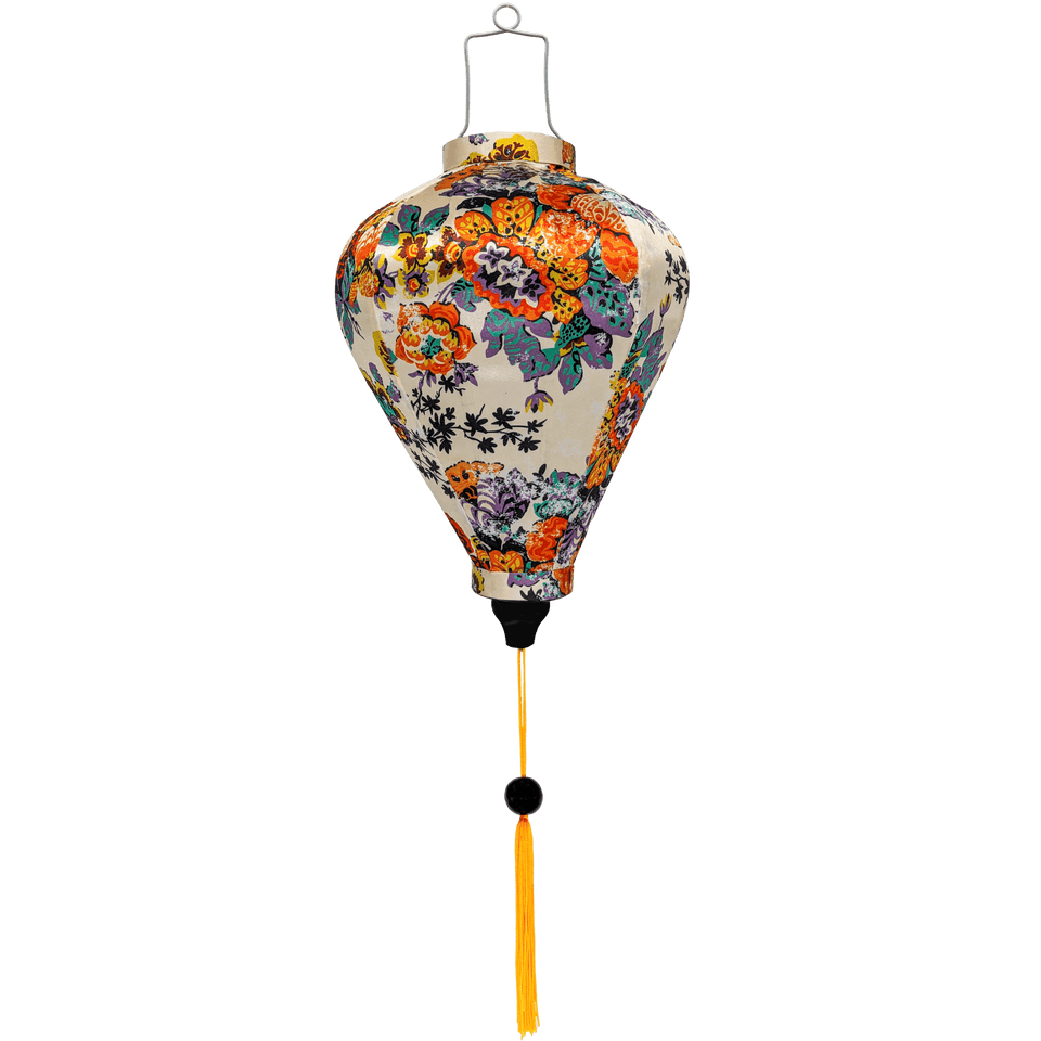 Balloon shaped Vietnamese lantern for sale.