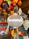 Round shape Vietnamese silk lantern made with white polyester silk fabric.