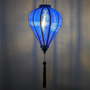 Glowing Blue Jacquard silk lantern with blue tassel