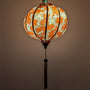 Orange Koi Fish on Gold Lantern