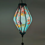 Glowing Tube shaped Vietnamese Hoi An Lantern perfect for homes and balconies.