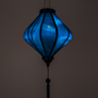 Glowing Plain Teal hanging lantern