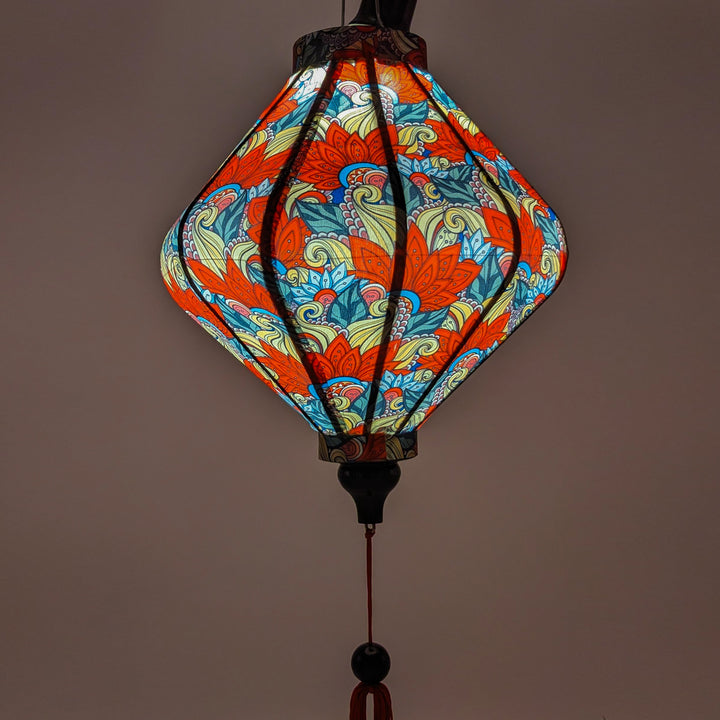 Paisley Feathers Lantern