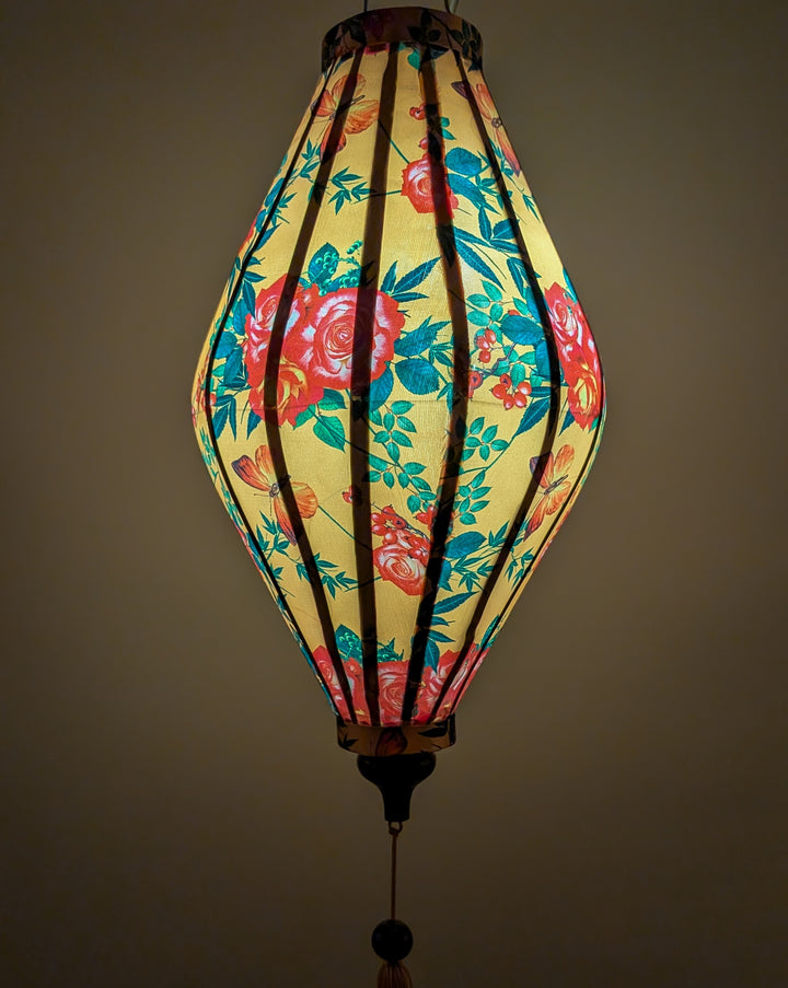 Red Roses & Butterflies Lantern