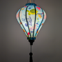 Balloon shaped lantern with sea themed design on a blue background