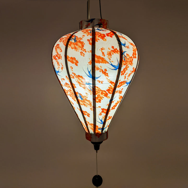 Balloon shape lantern made in Hoi An, creating a beautiful soft glow.