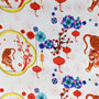 Print of tigers and lanterns especially created to celebrate Lunar New Year of the Tiger.