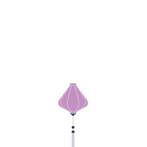 Teardrop shaped lantern outline illustration