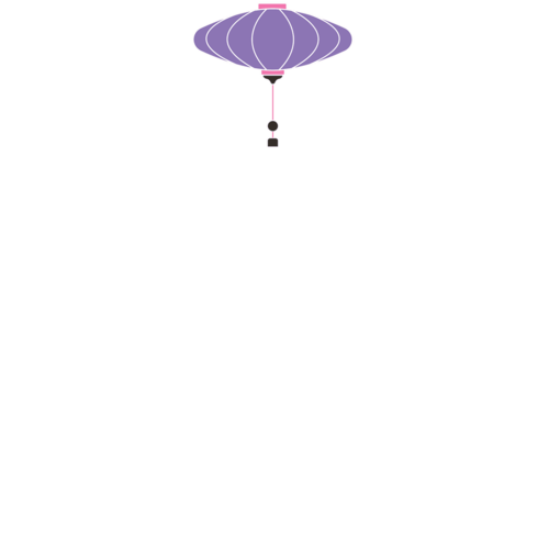 UFO shaped lantern outline illustration